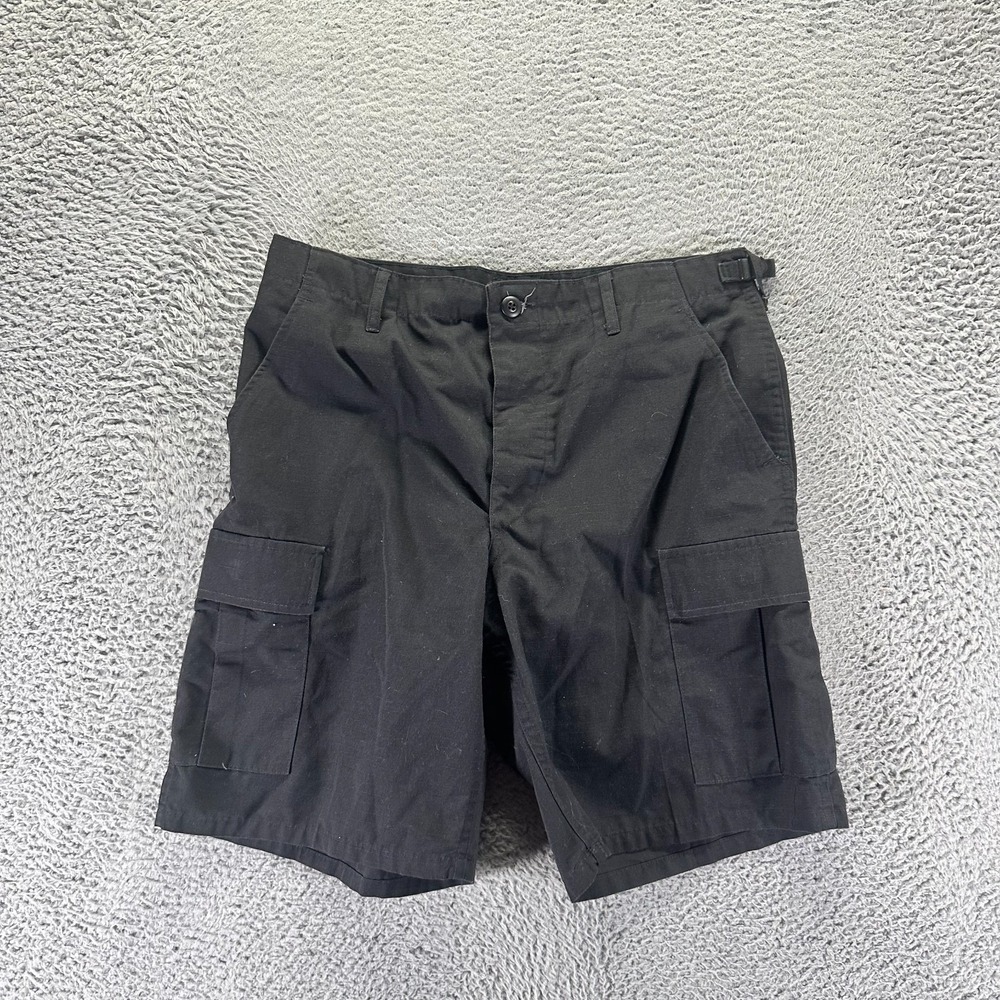 Propper Shorts Men's M Black Polyester Ripstop Cargo Utility Tactical Summer